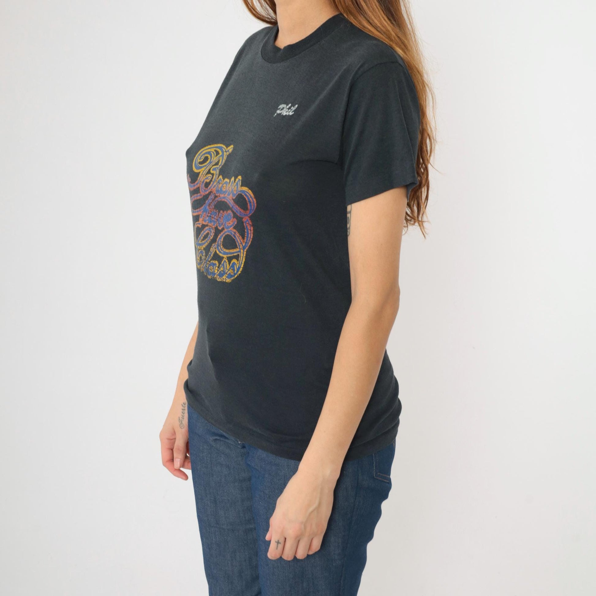 80s Brass Have Class Graphic T-Shirt Black Single Stitch Small