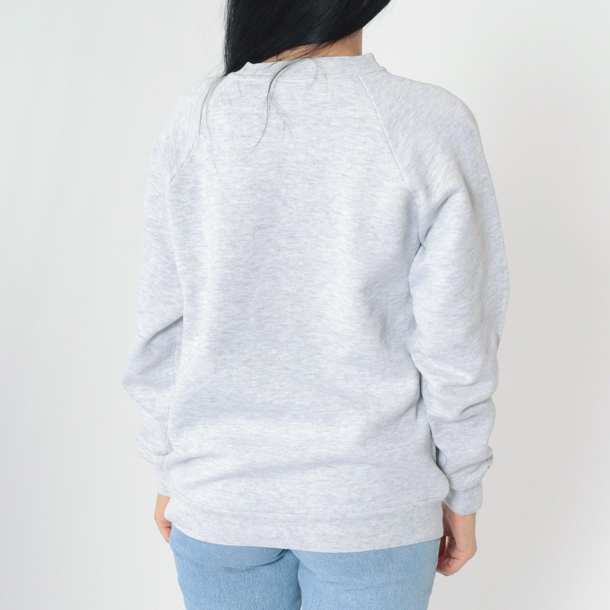 90s Jerzees Laidlaw School Bus Graphic Sweatshirt Grey Crewneck Medium