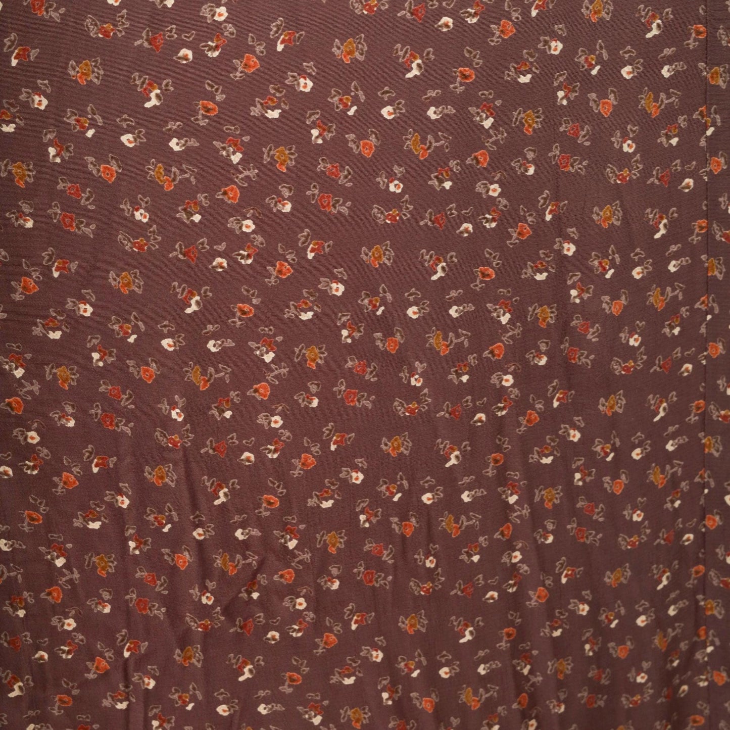 90s Zoe California Floral Velvet Maxi Dress Brown Scoop Neck High Waist Extra Large