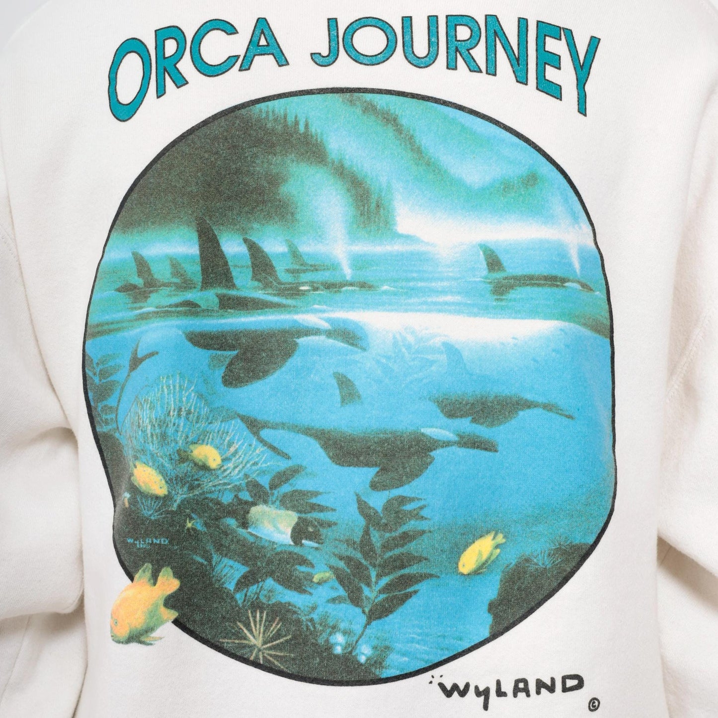 90s Jerzees Hawaii Orca Whale Graphic Sweatshirt Crewneck Medium