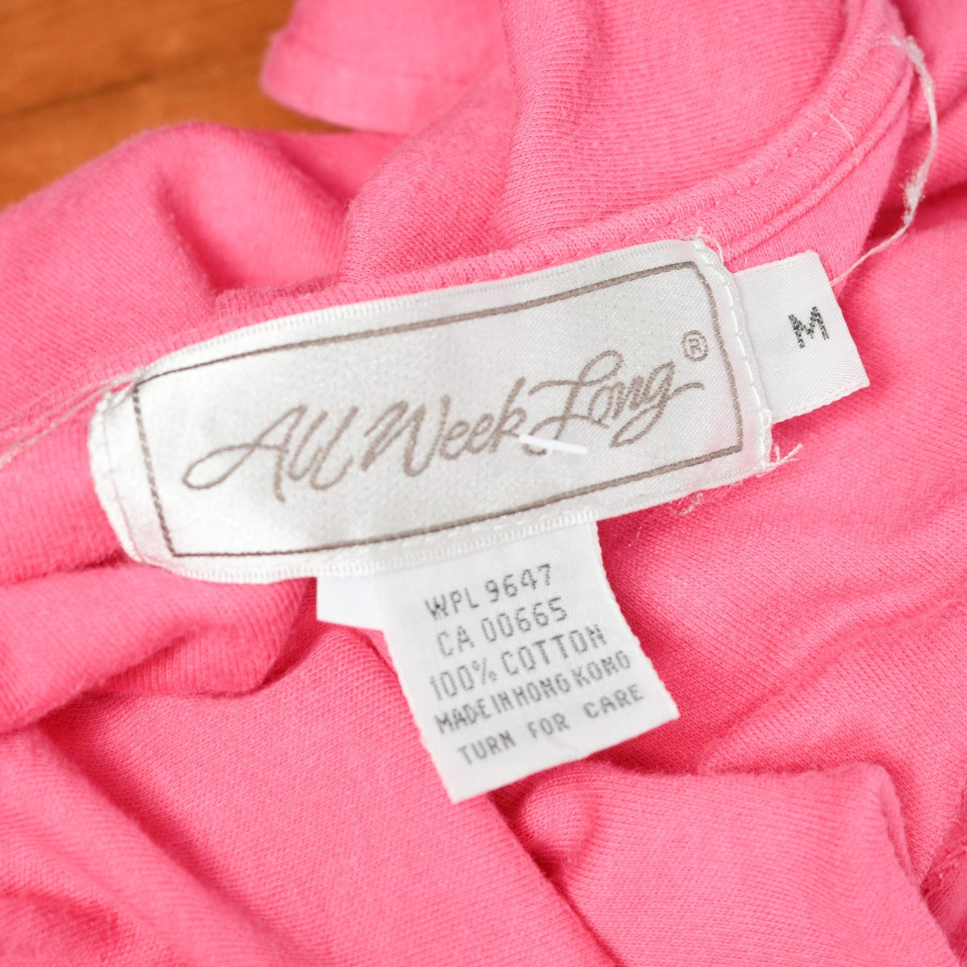 90s Pink Cotton Knit Button-Up Dress Dropped Waist Midi Sleeveless Medium