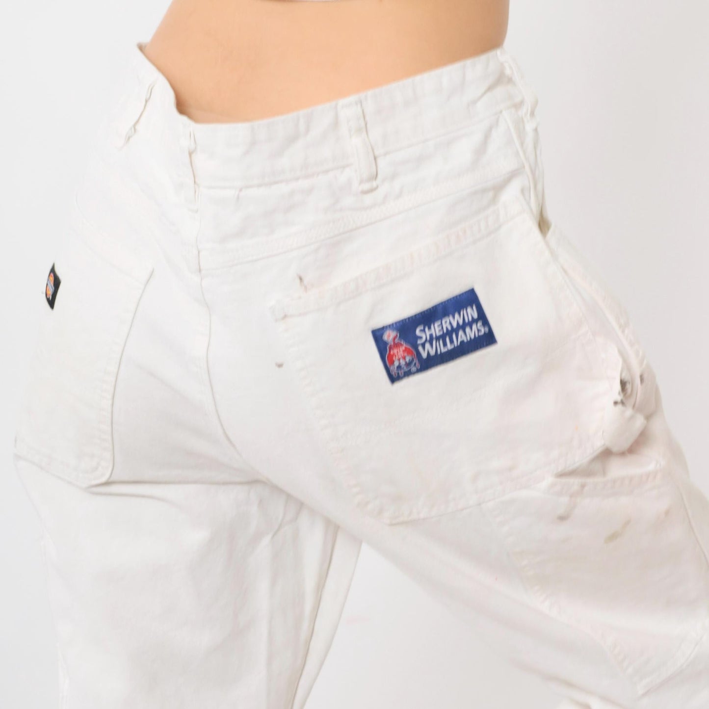 Dickies Sherwin Williams White Painter Pants Paint Splatter Workwear 34x32