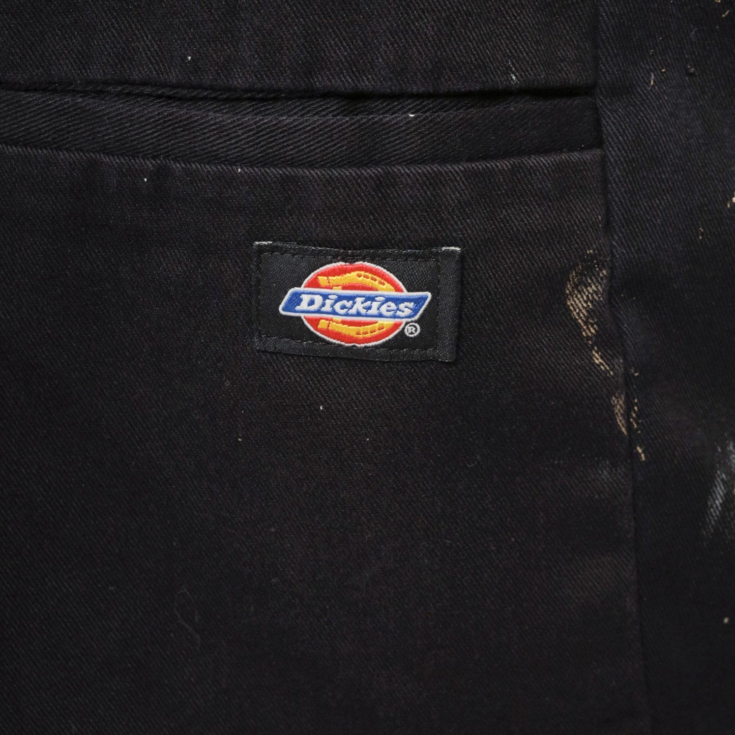 Y2K Dickies Painter Shorts Black Paint Splatter Workwear Men's 40