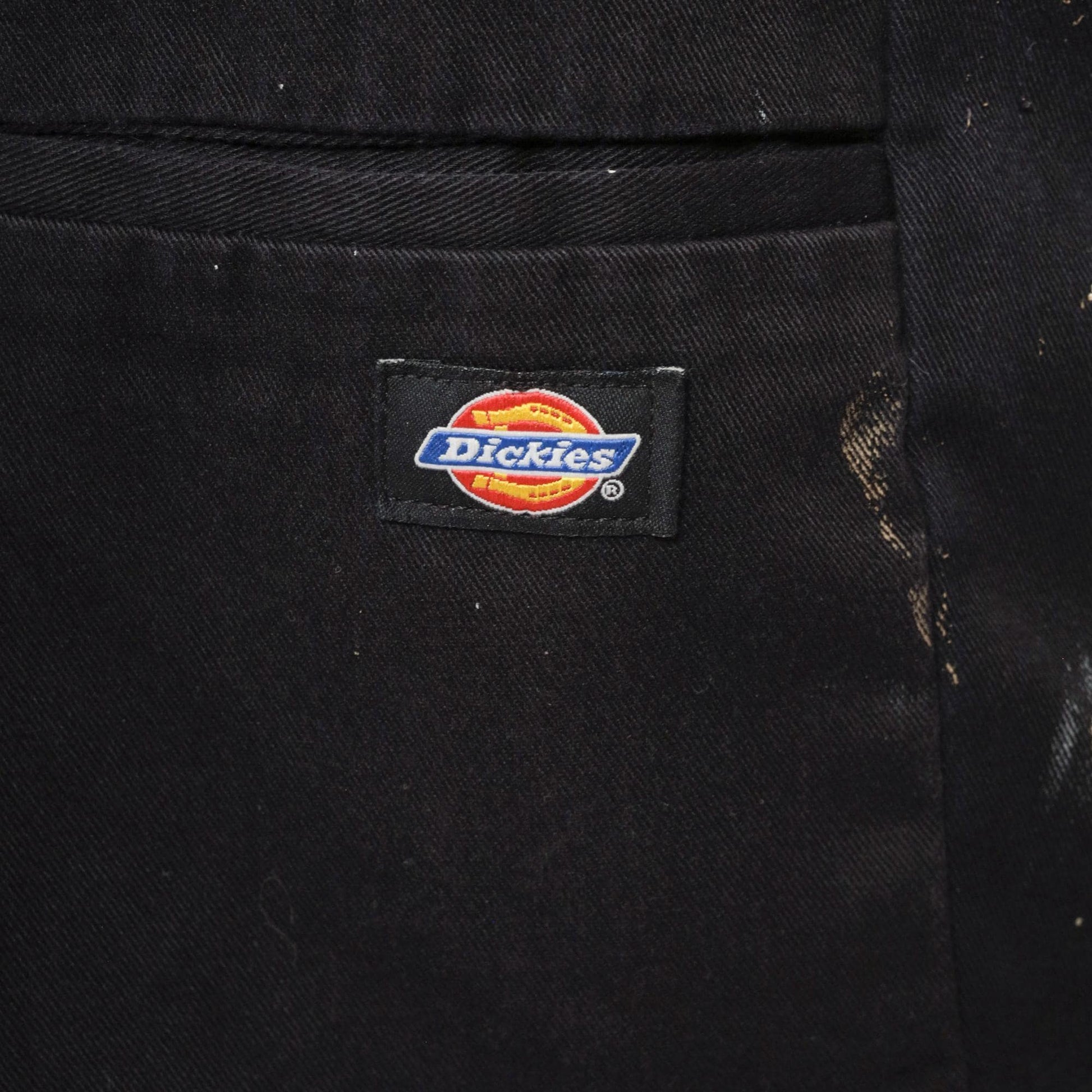 Y2K Dickies Painter Shorts Black Paint Splatter Workwear Men's 40