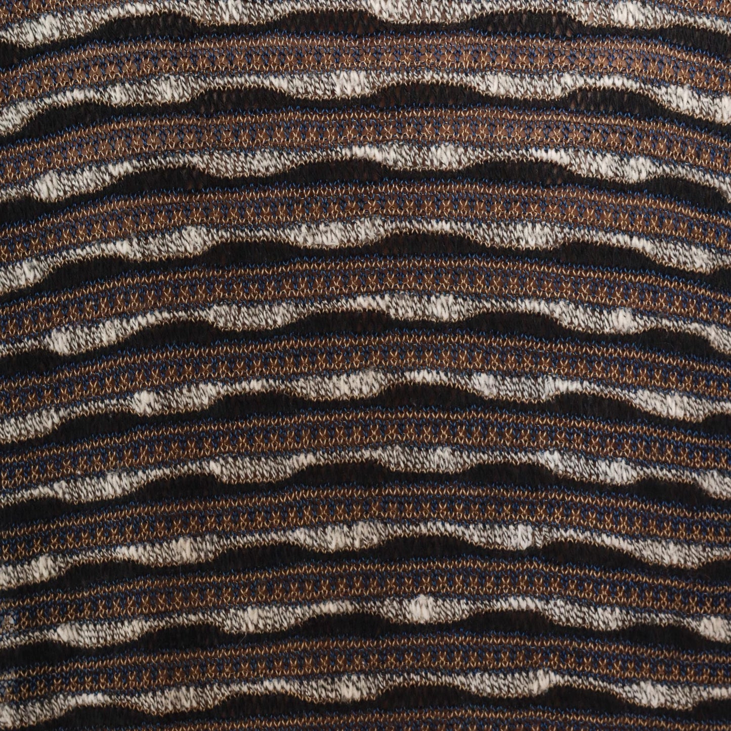 90s Mondo di Marco Striped Knit Polo Sweater Button Collar 3/4 Sleeve Large