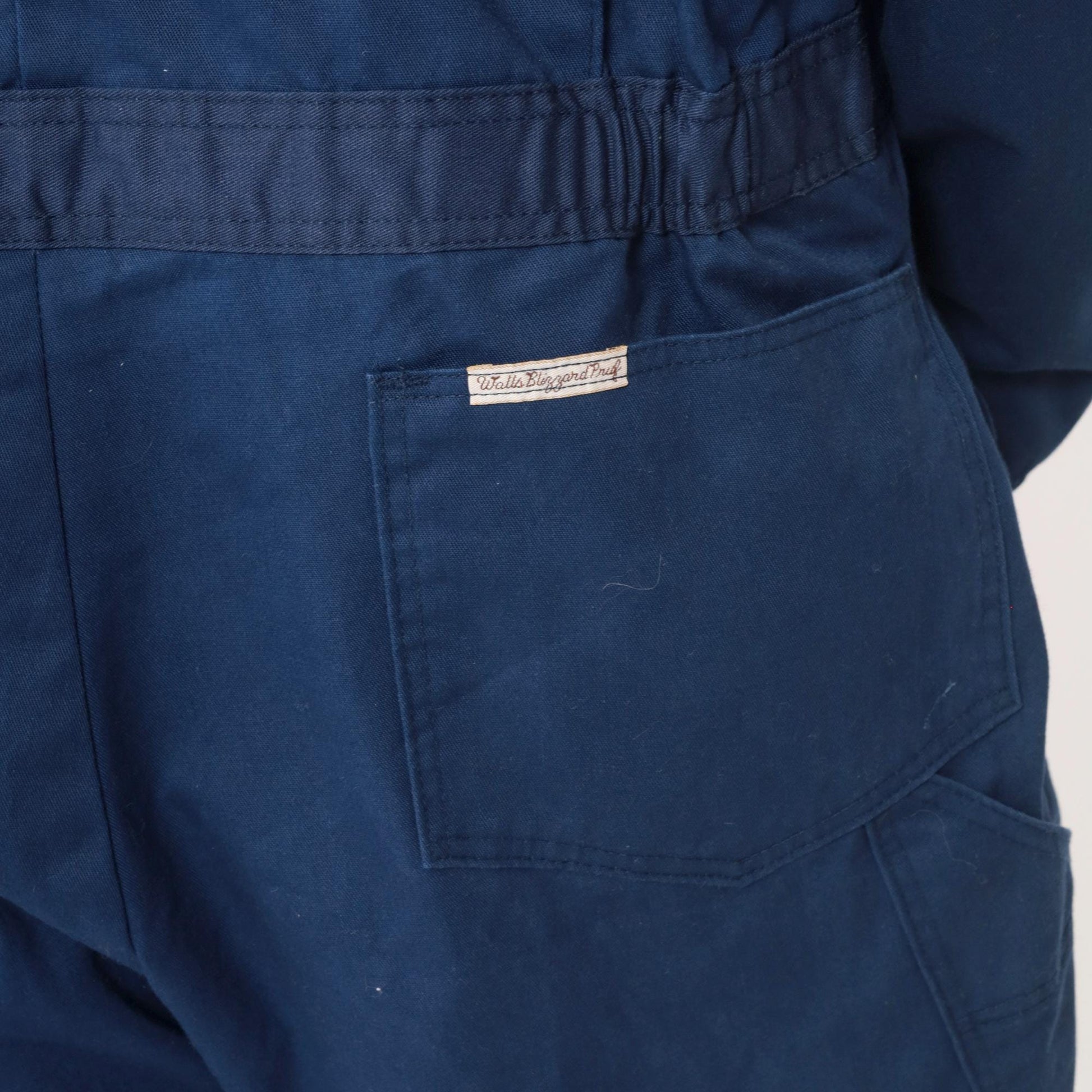 80s Walls Blizzard Pruf Navy Coveralls Insulated Workwear Jumpsuit Large L