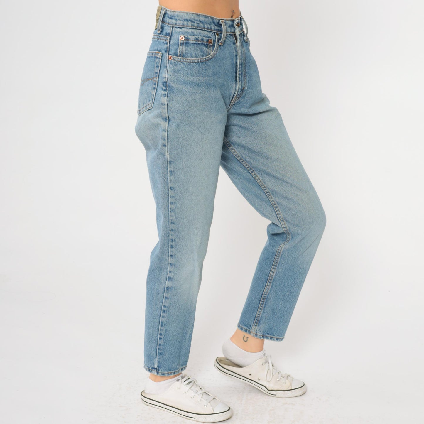 90s Jordache Light Blue High Waisted Mom Jeans Straight Leg Small