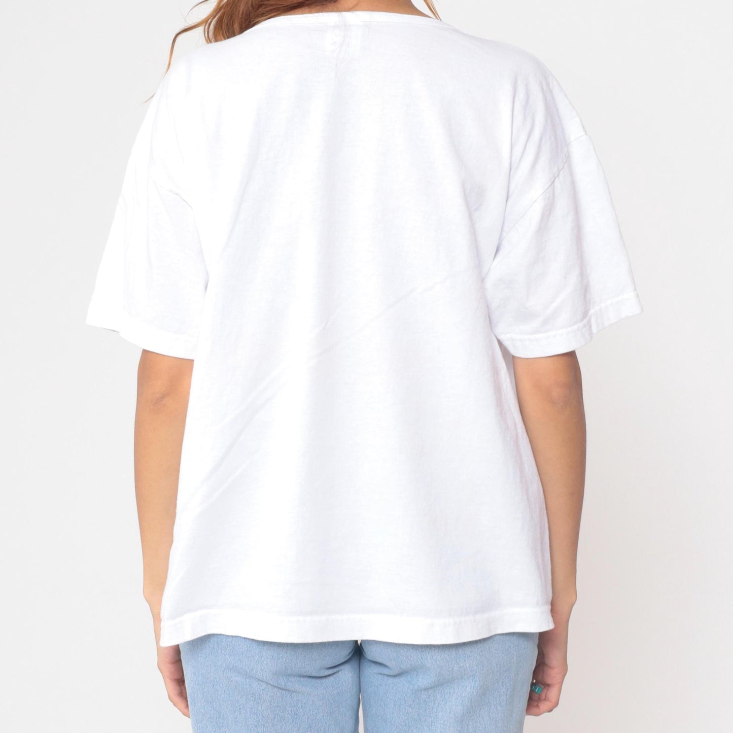 90s Hawaii White Cotton T-Shirt Embroidered Floral Graphic Extra Large XL