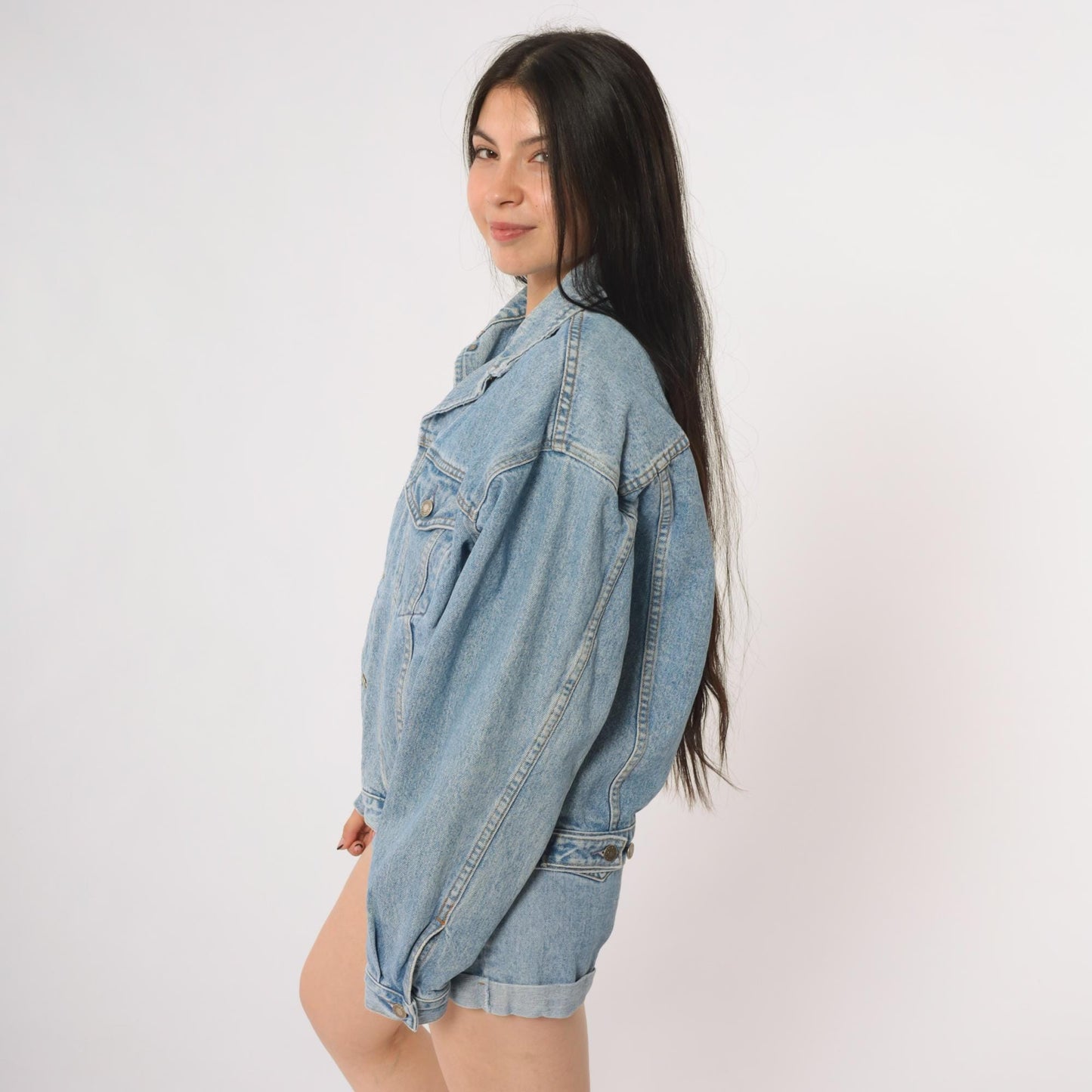 90s GAP Stonewashed Denim Jacket Blue Button-Up Large L