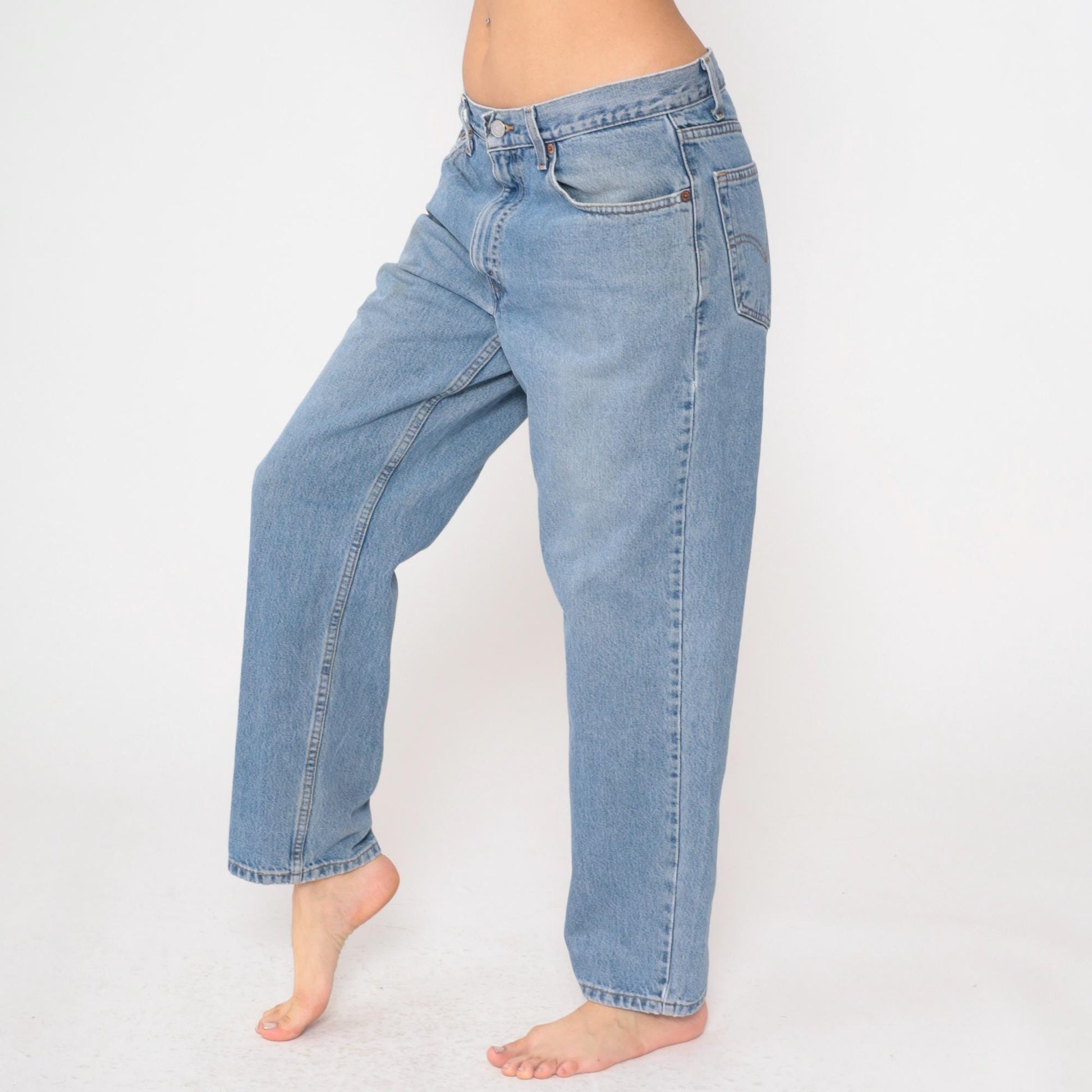 Levi's 550 Y2K Light Wash Jeans High Rise Straight Leg 34