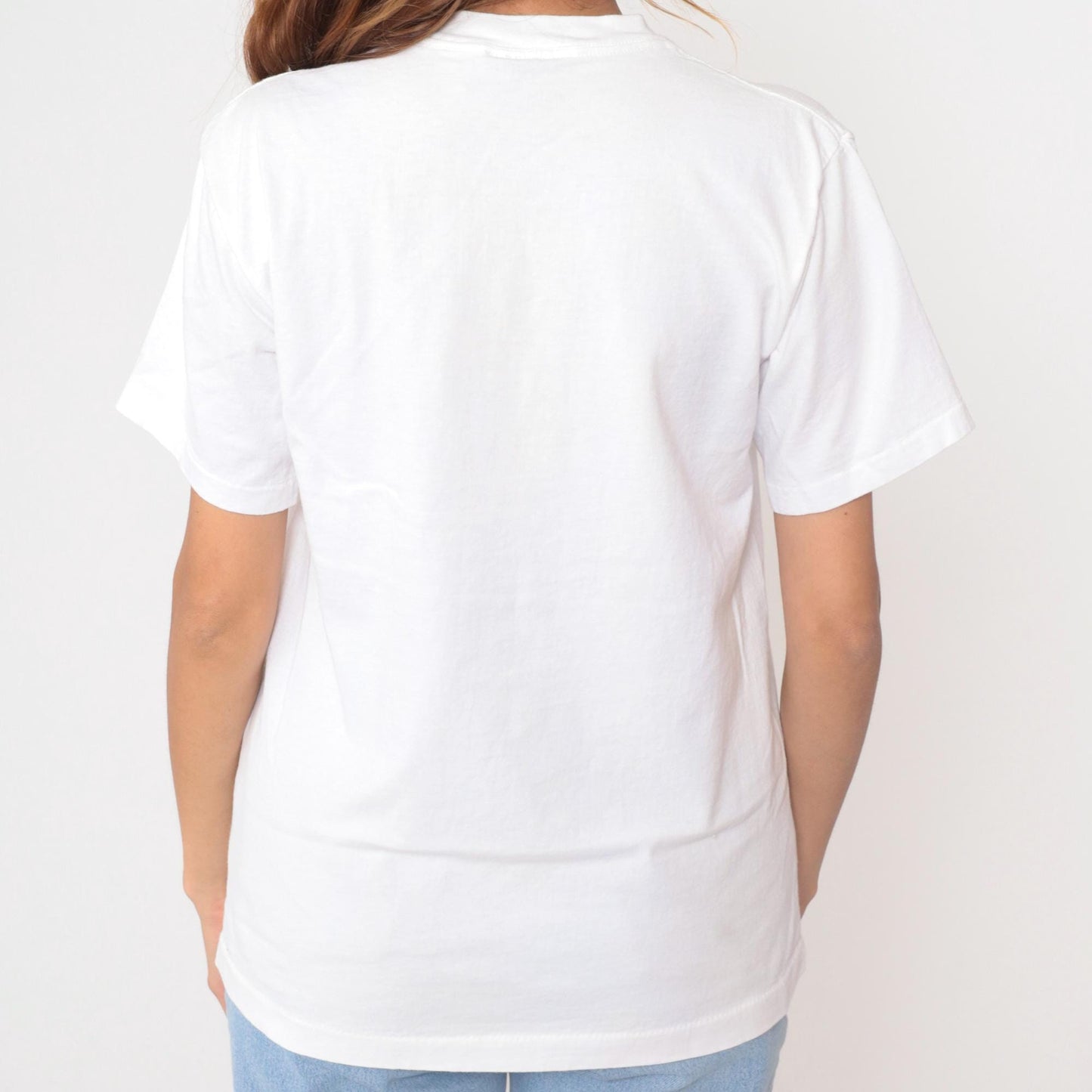 90s San Francisco Cable Car White Graphic T-Shirt Cotton Medium M