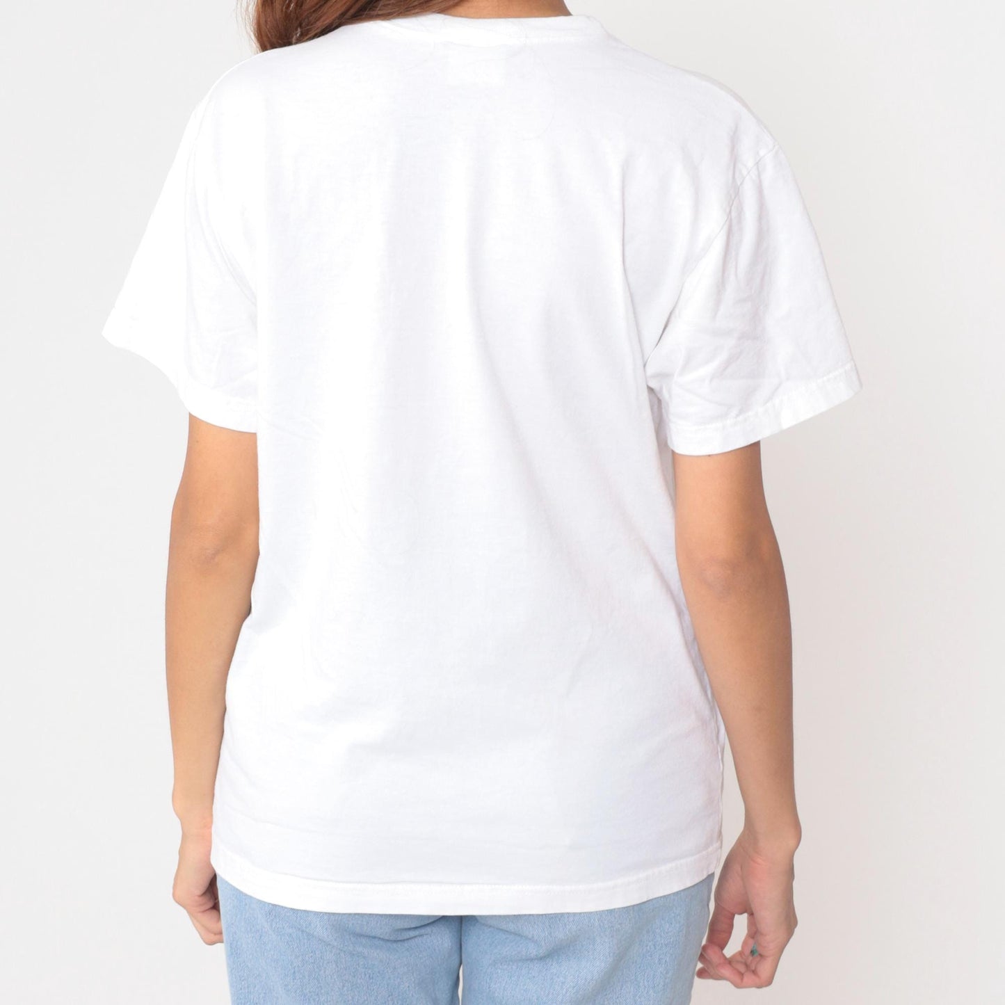 90s Hawaii Hibiscus Flower Graphic T-Shirt White Single Stitch Medium
