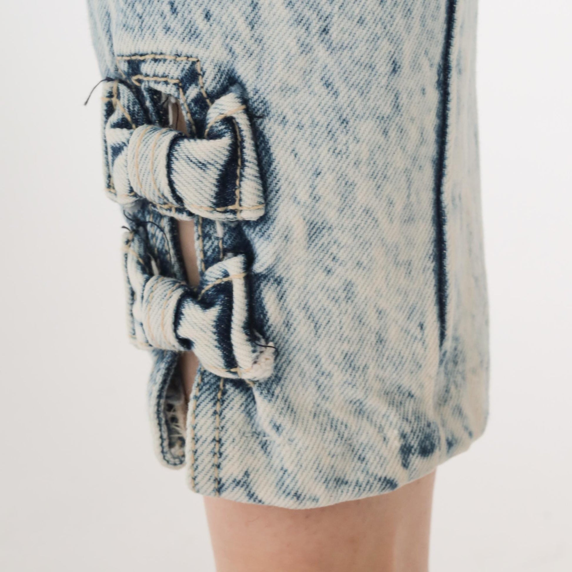 90s Gitano Acid Wash High Waisted Jeans Light Blue Tapered Small S
