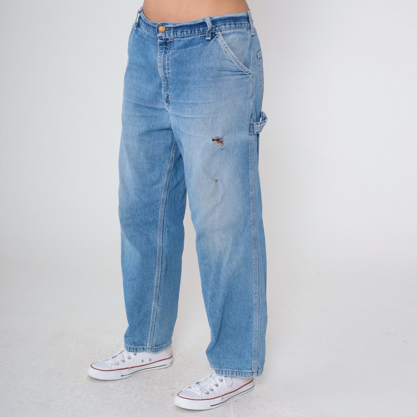 90s Carhartt Relaxed Fit Denim Jeans 38x30 Blue Workwear