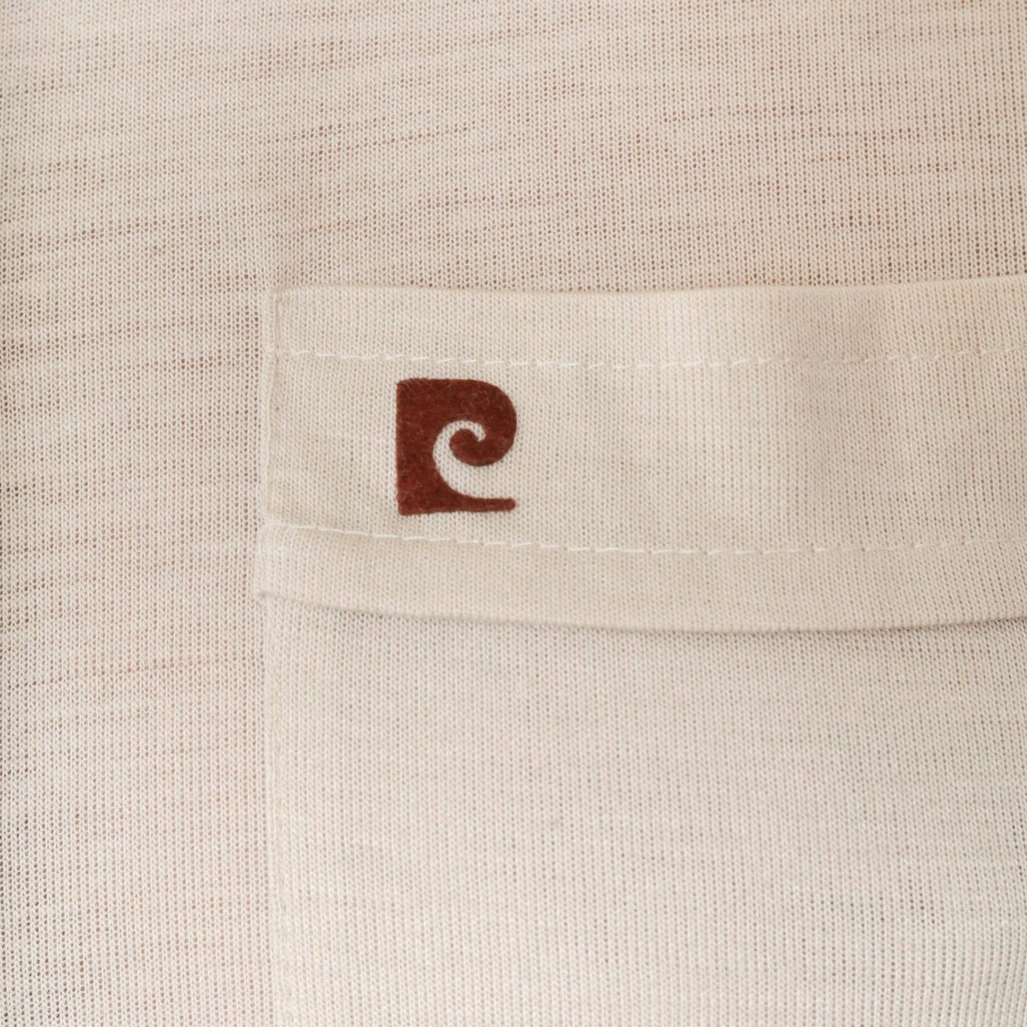 80s Pierre Cardin Beige Dress Shirt Long Sleeve Button Down Point Collar Medium