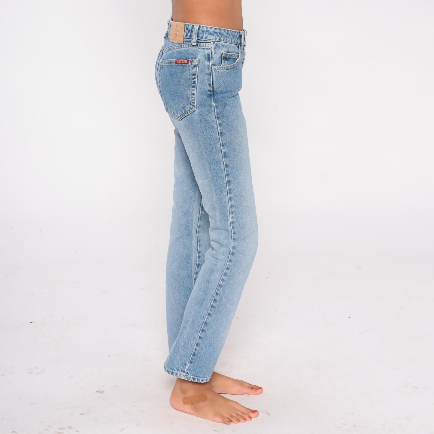 90s Paris Blues Light Wash Straight Leg Jeans Low Rise Small S