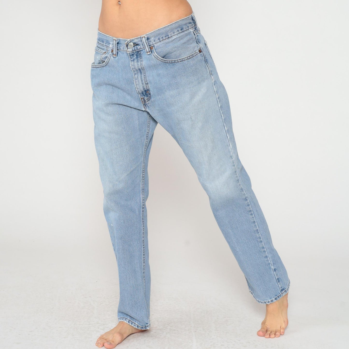 Y2K Levi's Light Blue Straight Leg Button Fly Jeans Men's 36