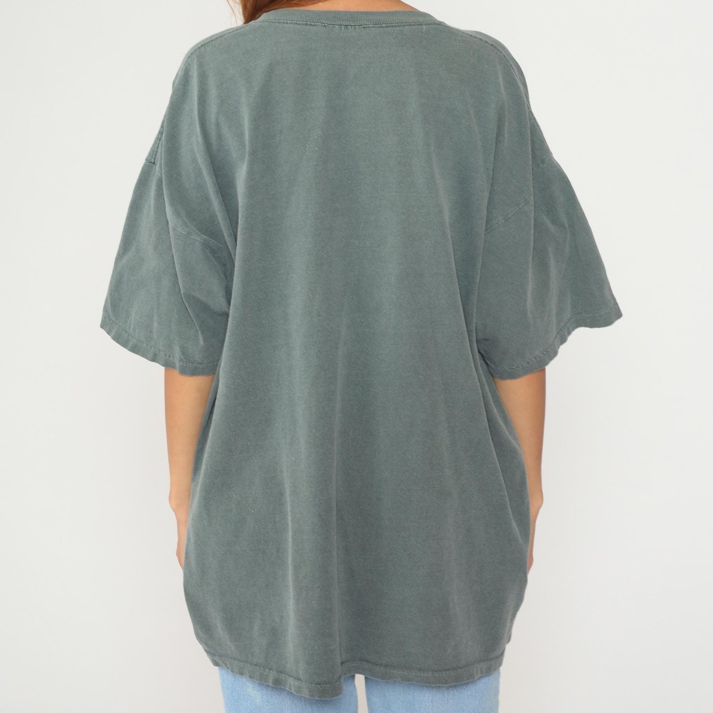 90s Fred Harvey Yellowstone National Park Bison Cotton Tee Sage Green Extra Large XL