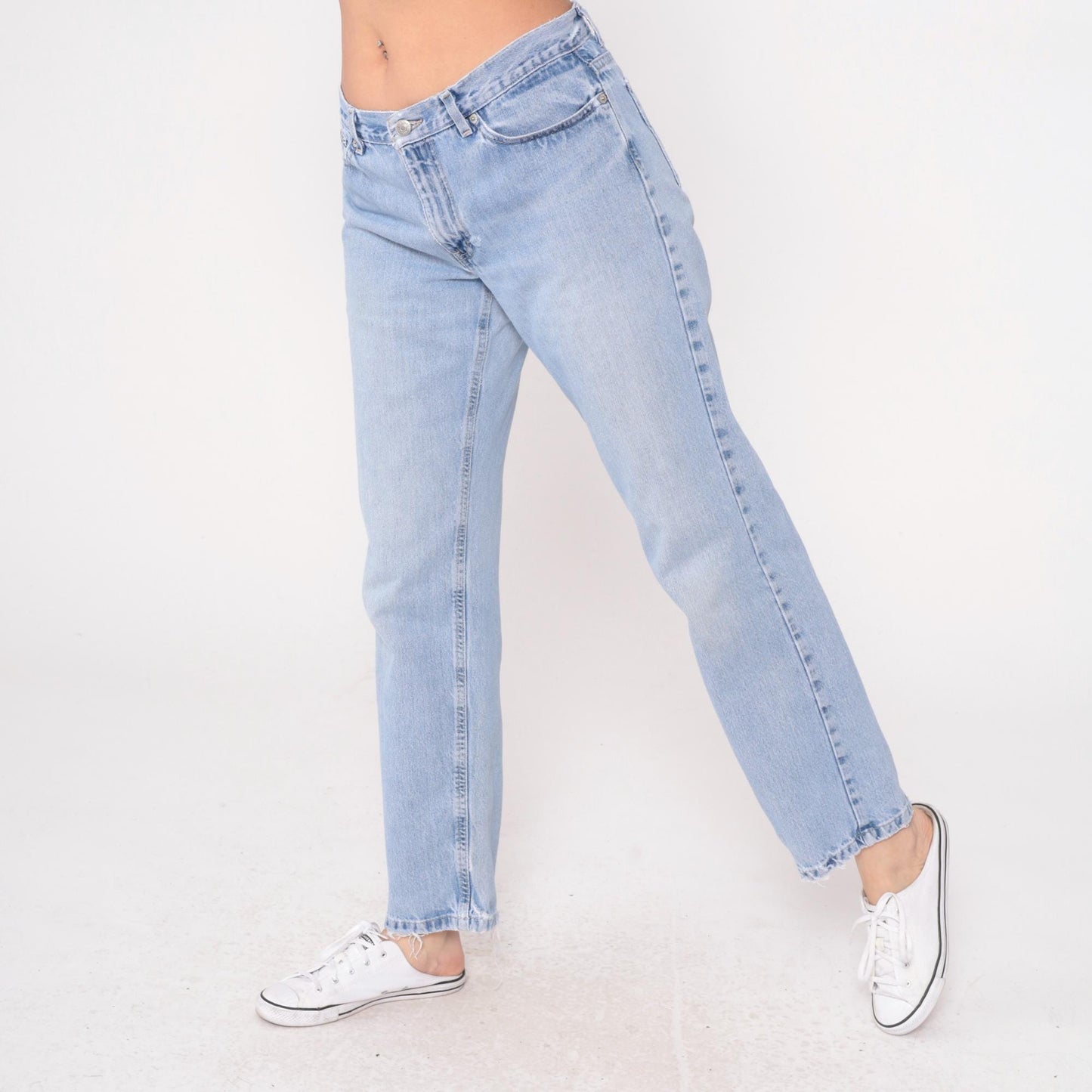Tommy Hilfiger Y2K Light Wash Straight Leg Jeans Mid Rise Medium M