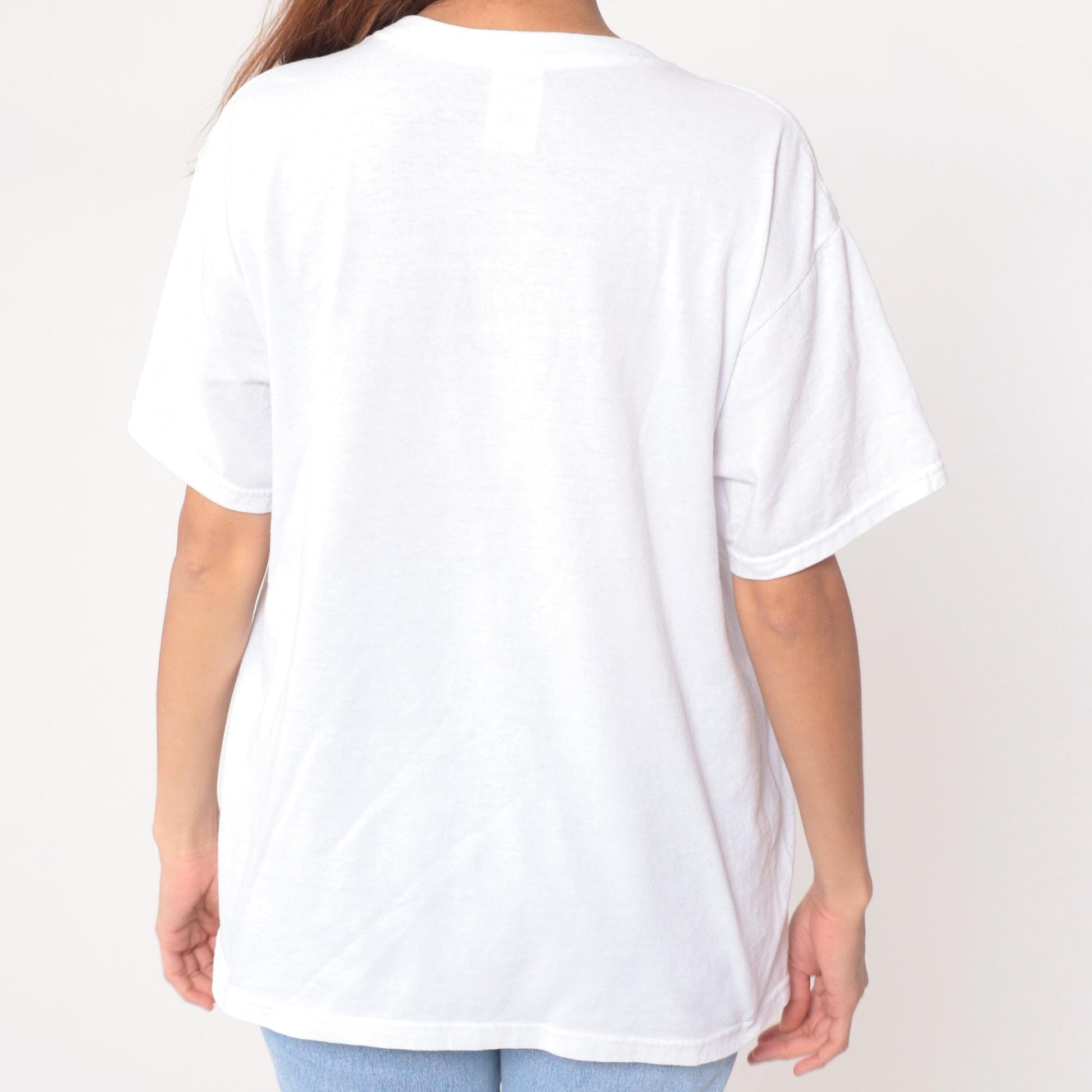 90s Atlanta Georgia Jerzees T-Shirt White Graphic Logo Large L