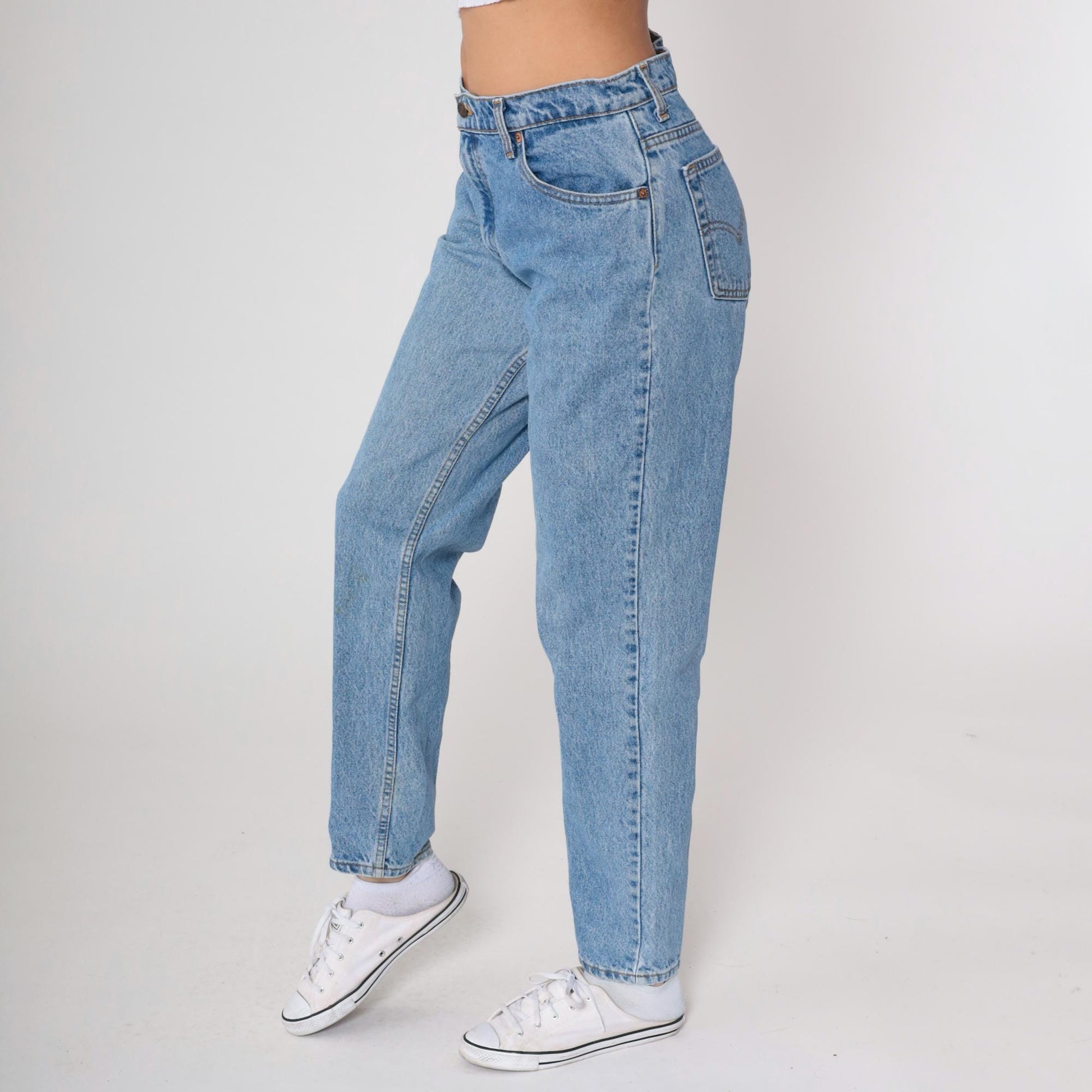 90s Levi's Light Wash High Waisted Straight Leg Jeans Medium M