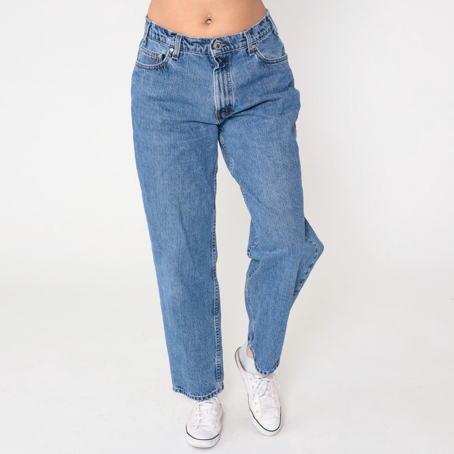 90s Levi's SilverTab Loose Straight Denim Light Wash High Rise W32 L30