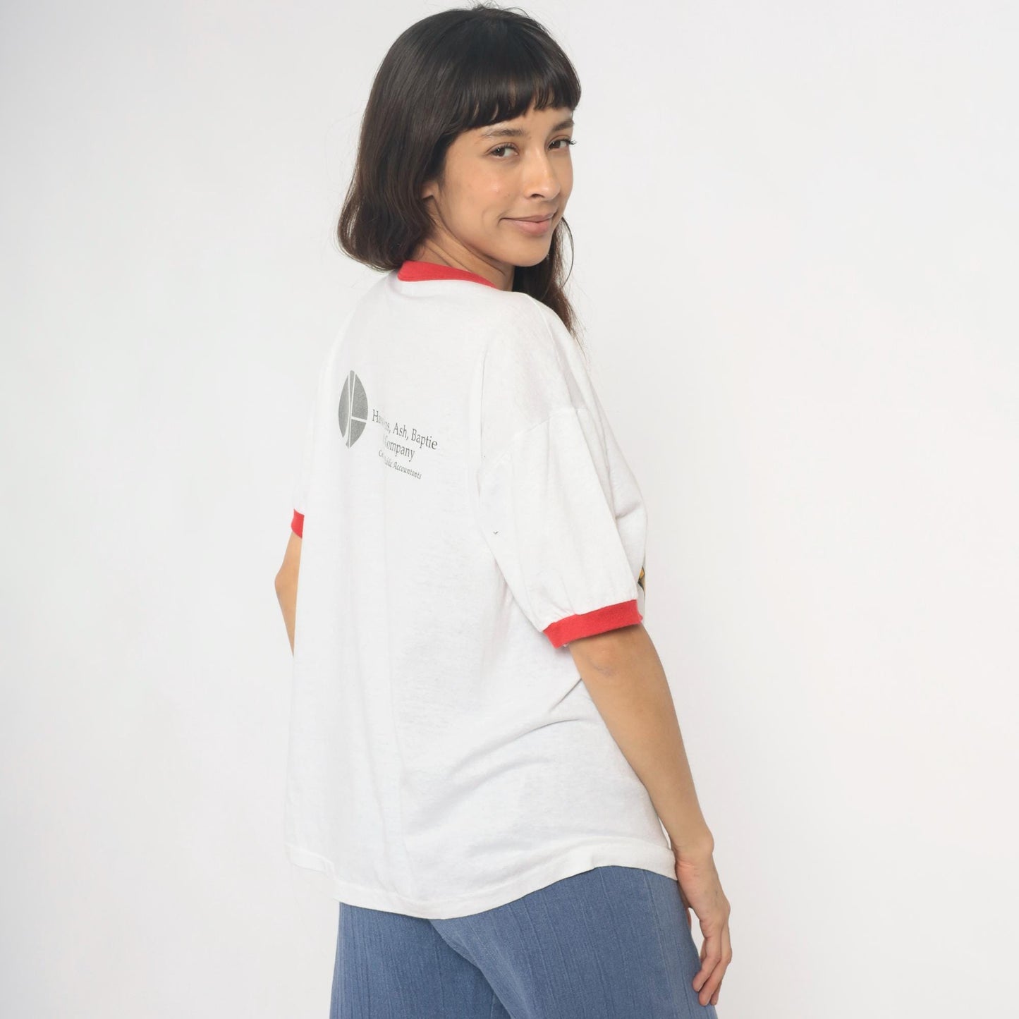 90s Russell Athletic Wisconsin Dairyfest Ringer Tee Red Trim Large L