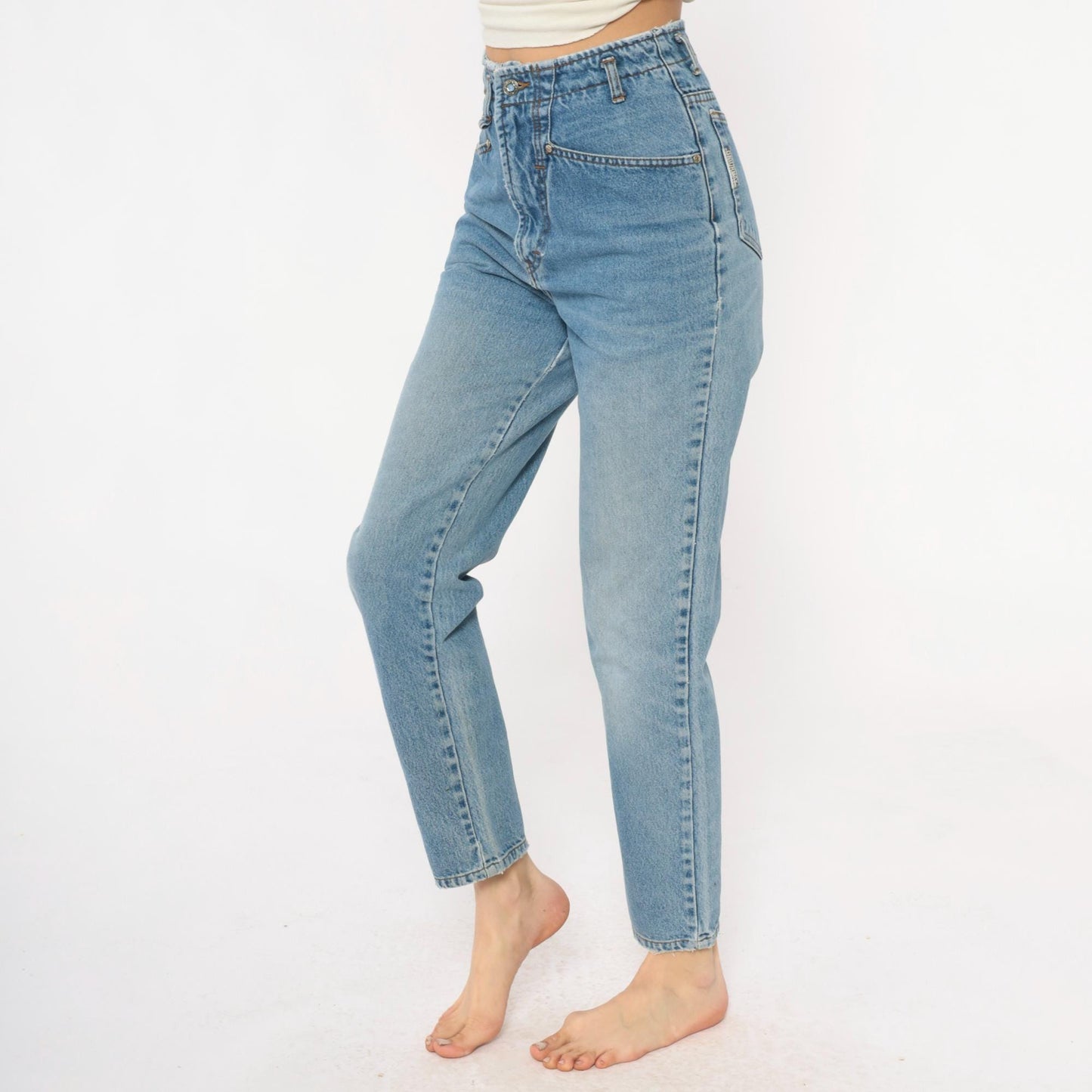 90s Unionbay Light Wash High-Waisted Straight Leg Denim Jeans Medium M