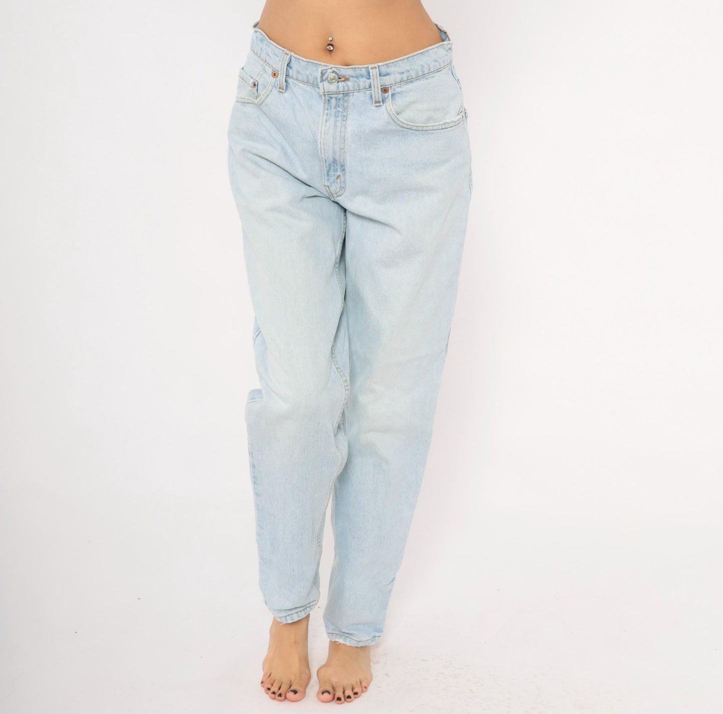 90s Levi's 560 Light Wash High Rise Tapered Jeans 31x32