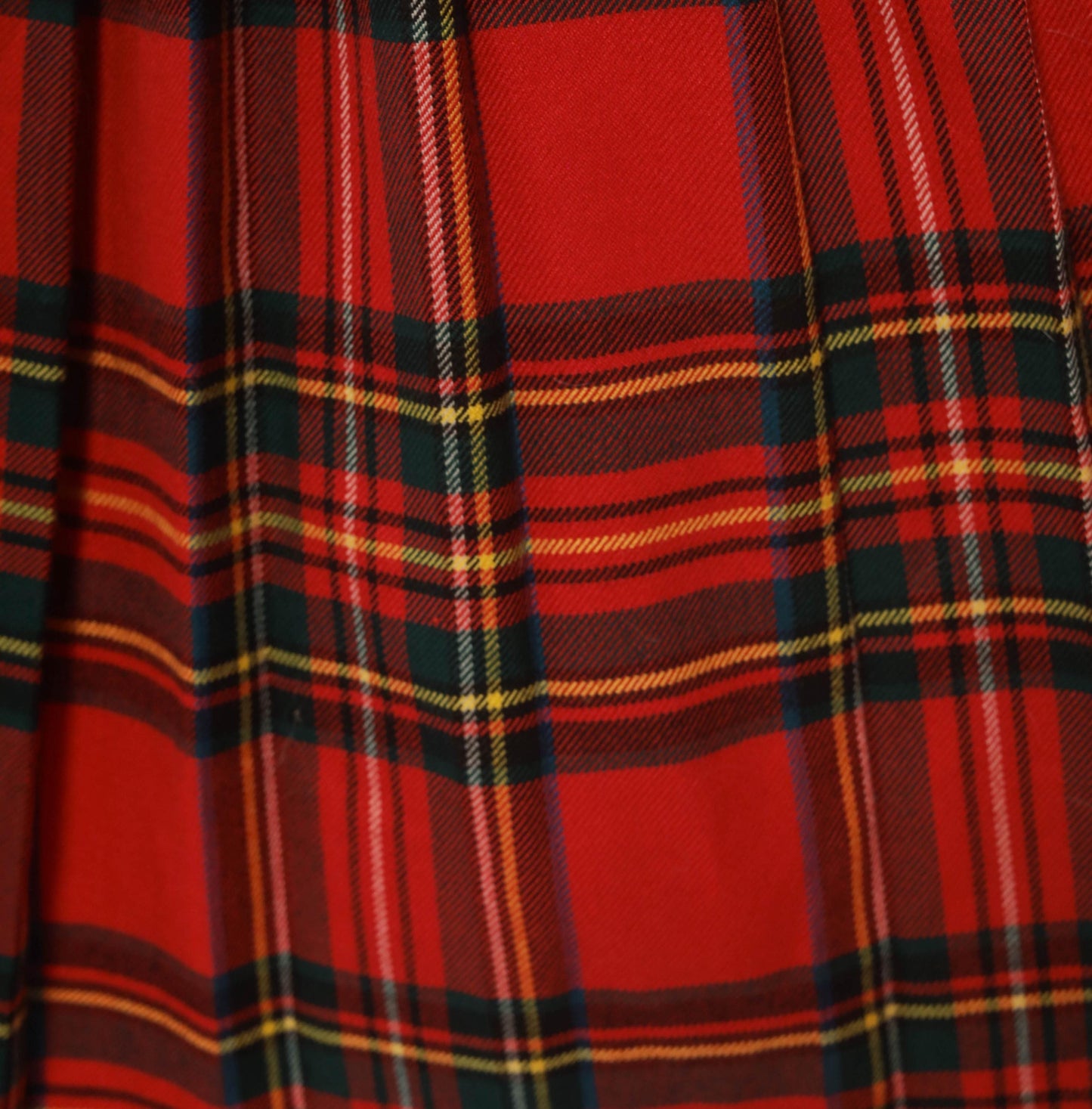 80s Limon Company Royal Stewart Tartan Pleated Skirt Red Small