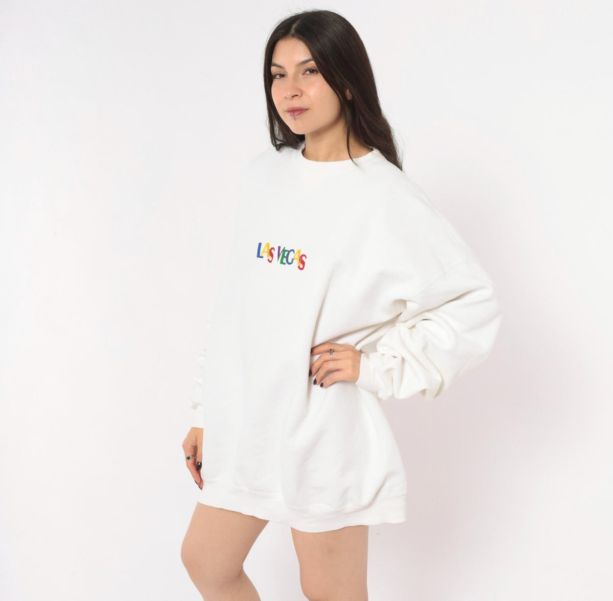 90s Las Vegas Sope Creek Sweatshirt Multicolor Embroidered Crewneck Plus Size XXL