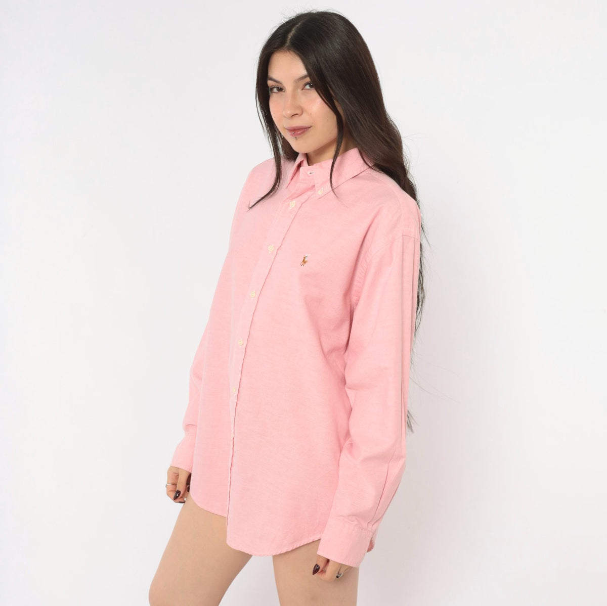 90s Ralph Lauren Pink Cotton Oxford Button Down Shirt Extra Large XL