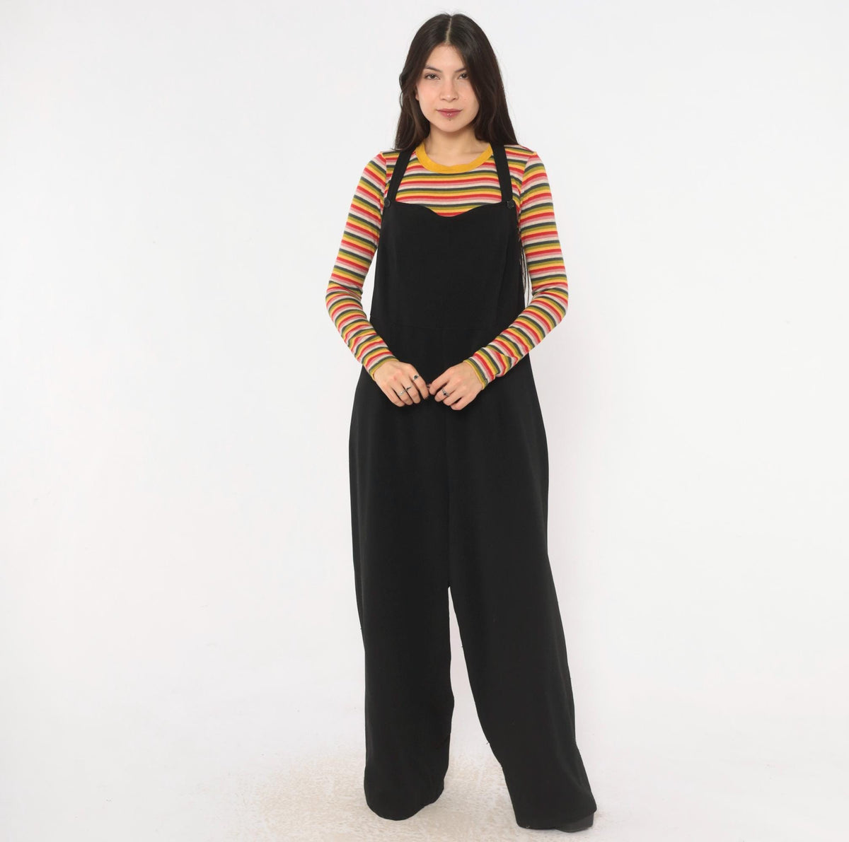 90s Visual FX Black Wide Leg Jumpsuit Plus Size XXL