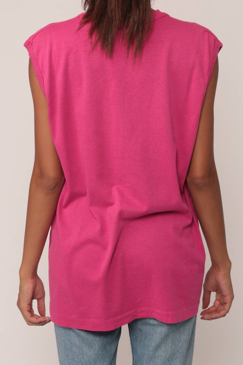 90s Attitude Adjustment Hour Graphic Tank Top Pink Large
