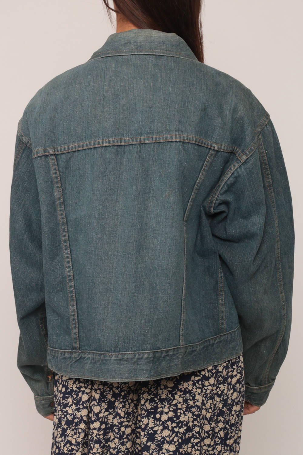 60s Gauchos Denim Jacket Blue Jean Trucker Unisex Medium