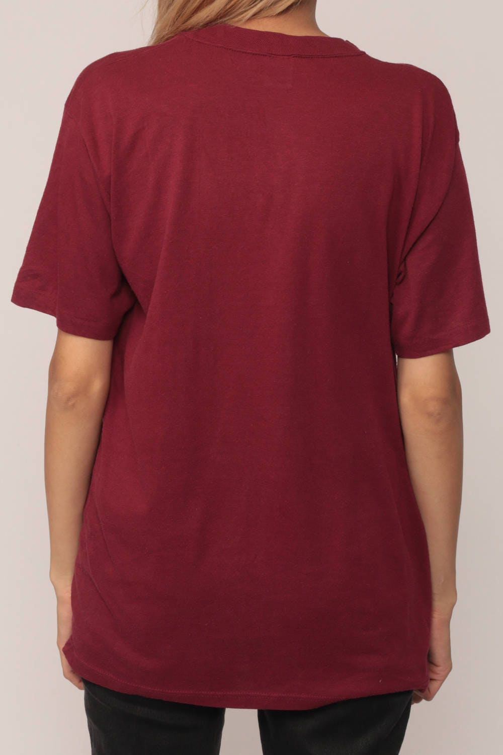 90s Upper Midwest Is Best Beaver Graphic T-Shirt Burgundy Large