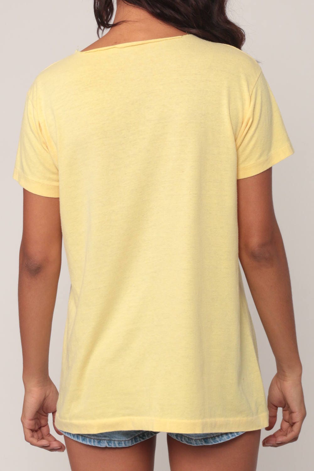 80s Yosemite Sam Looney Tunes Graphic Tee Yellow Cutoff Medium