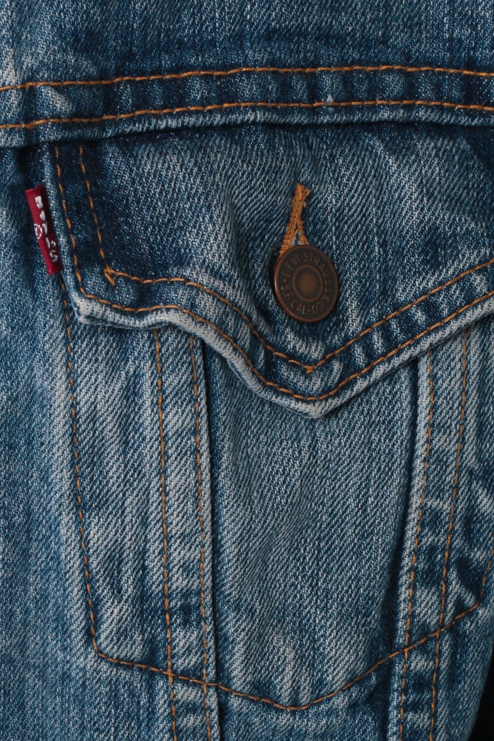 90s Levi's Denim Jacket Blue Jean Trucker Large