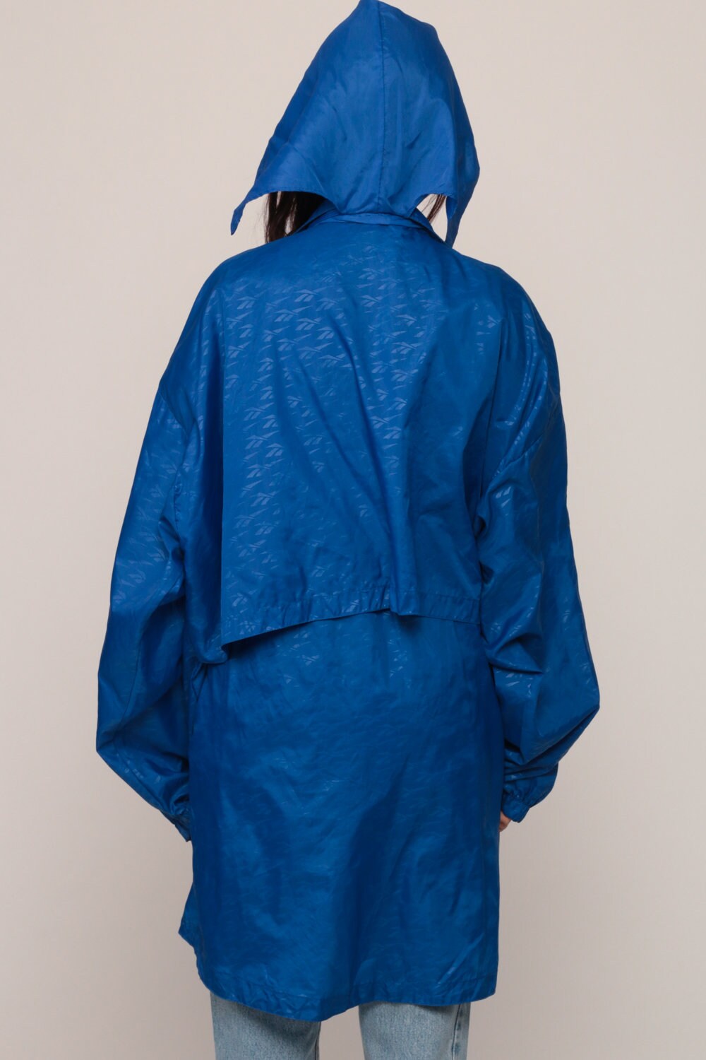 90s Reebok Hooded Windbreaker Jacket Blue Extra Large XXL