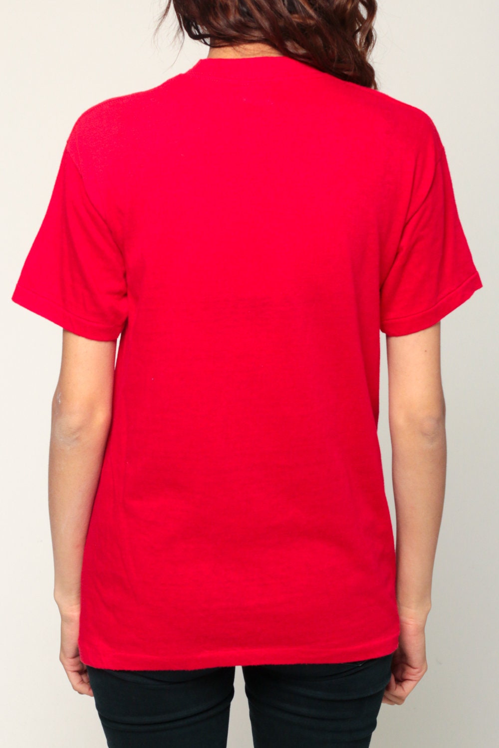 80s Tuck-A-Way Campground Horse Graphic T-Shirt Red Medium