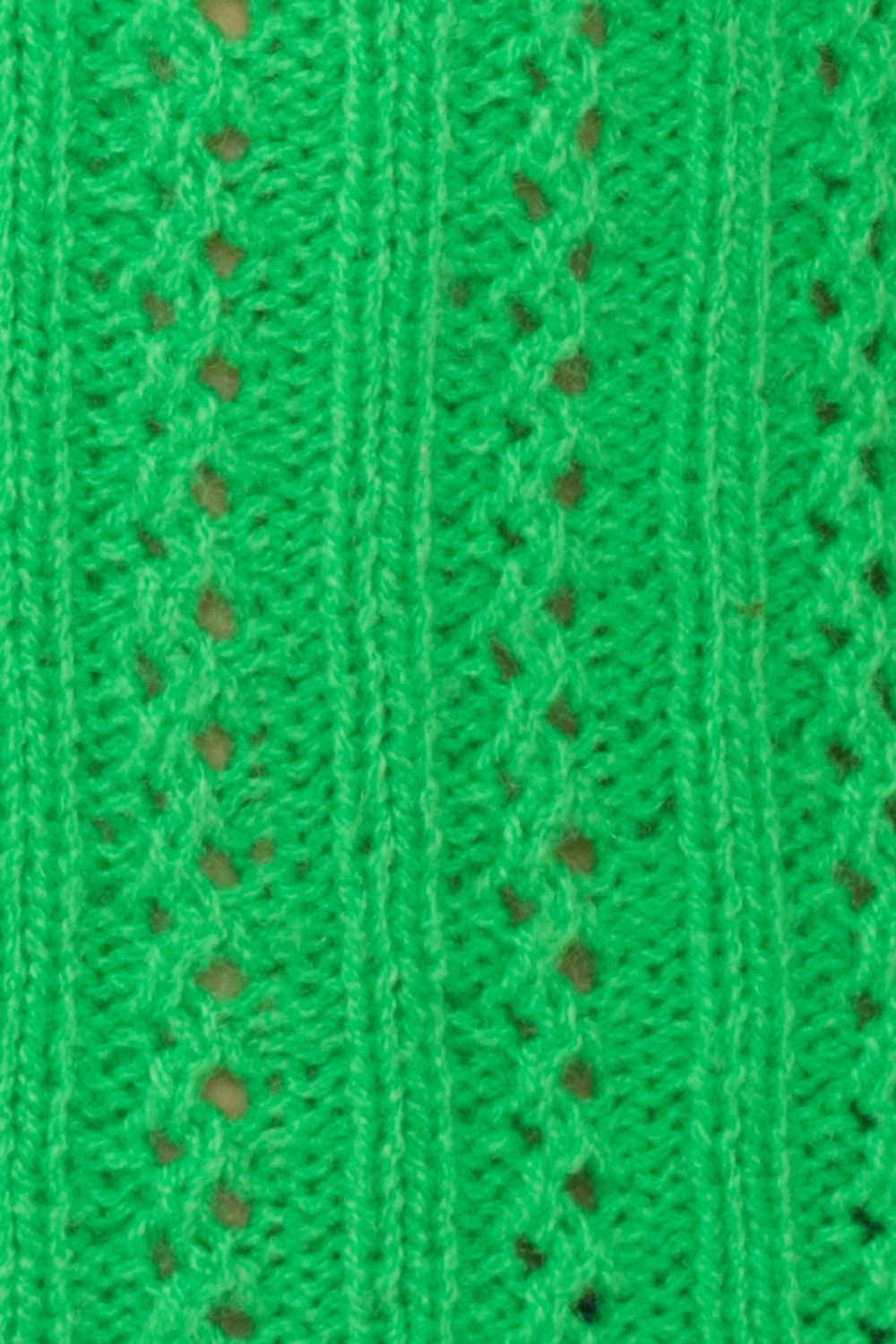 70s Neon Green Open Weave Knit Sweater Vest Sleeveless Tank Extra Small