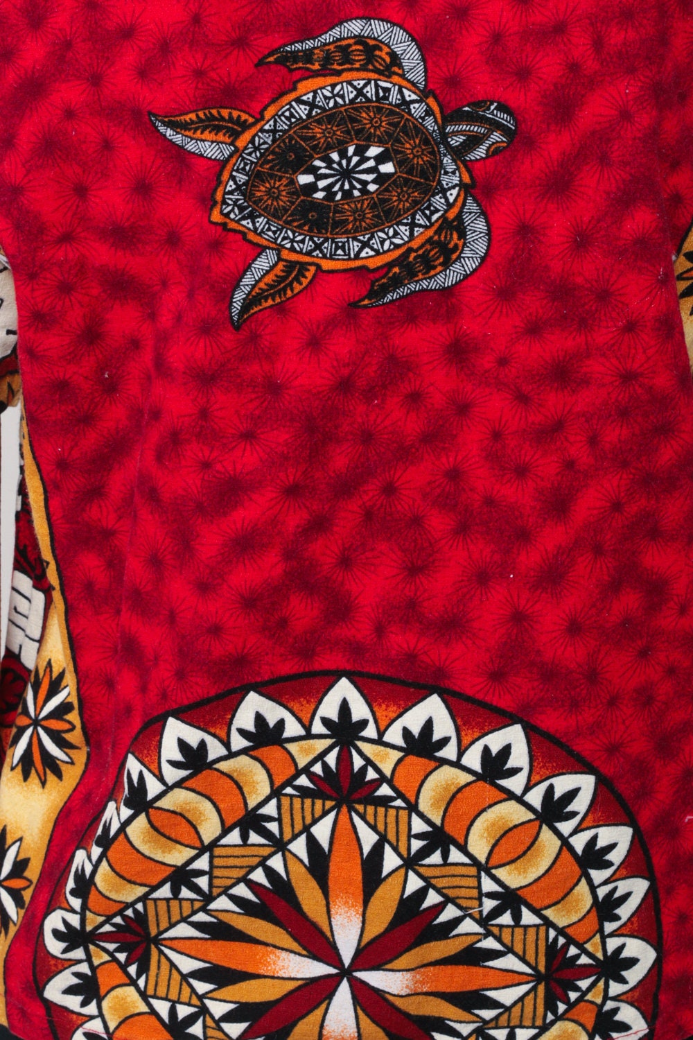 90s Hawaiian Turtle Shirt Red Button Up Tropical Small