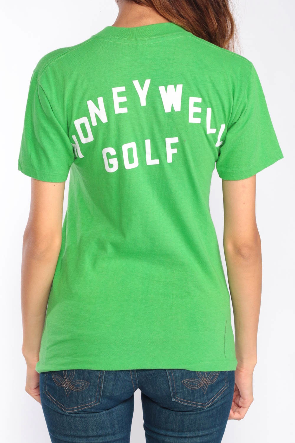 70s Night Owls Rose Owl Graphic T-Shirt Green Extra Small