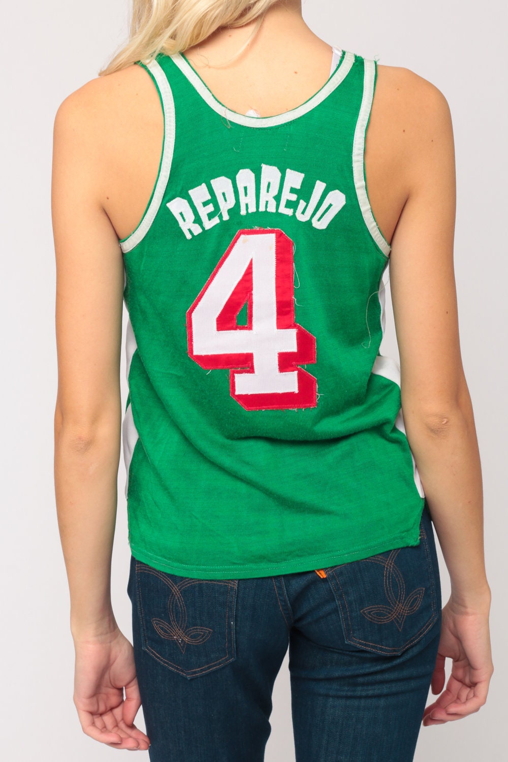 70s Basketball Jersey Number 4 SUB Tank Top Extra Small XS