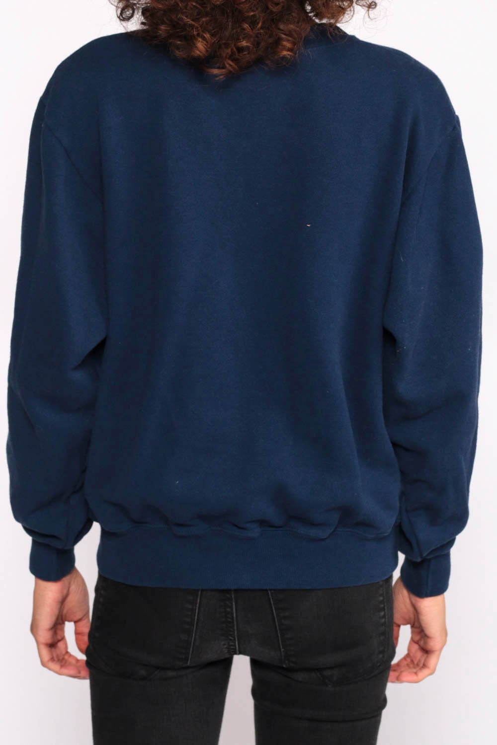 90s Champion Navy Crewneck Sweatshirt Pullover Small