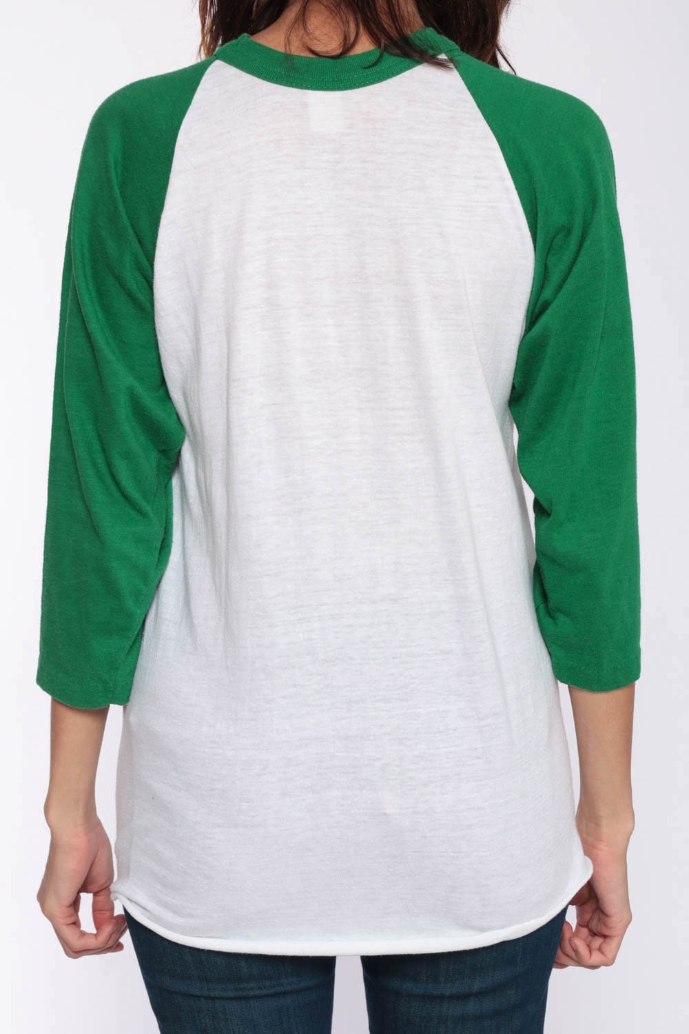 70s Dreamstring Rainbow Graphic T-Shirt Long Sleeve Raglan Small