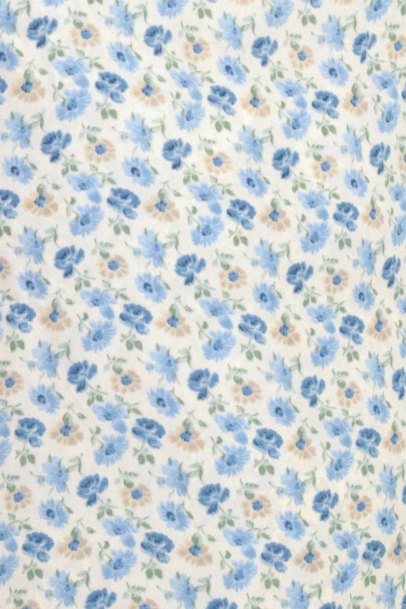 90s Reversible Floral Paisley Mini Dress Sleeveless Sheath Blue Small Medium