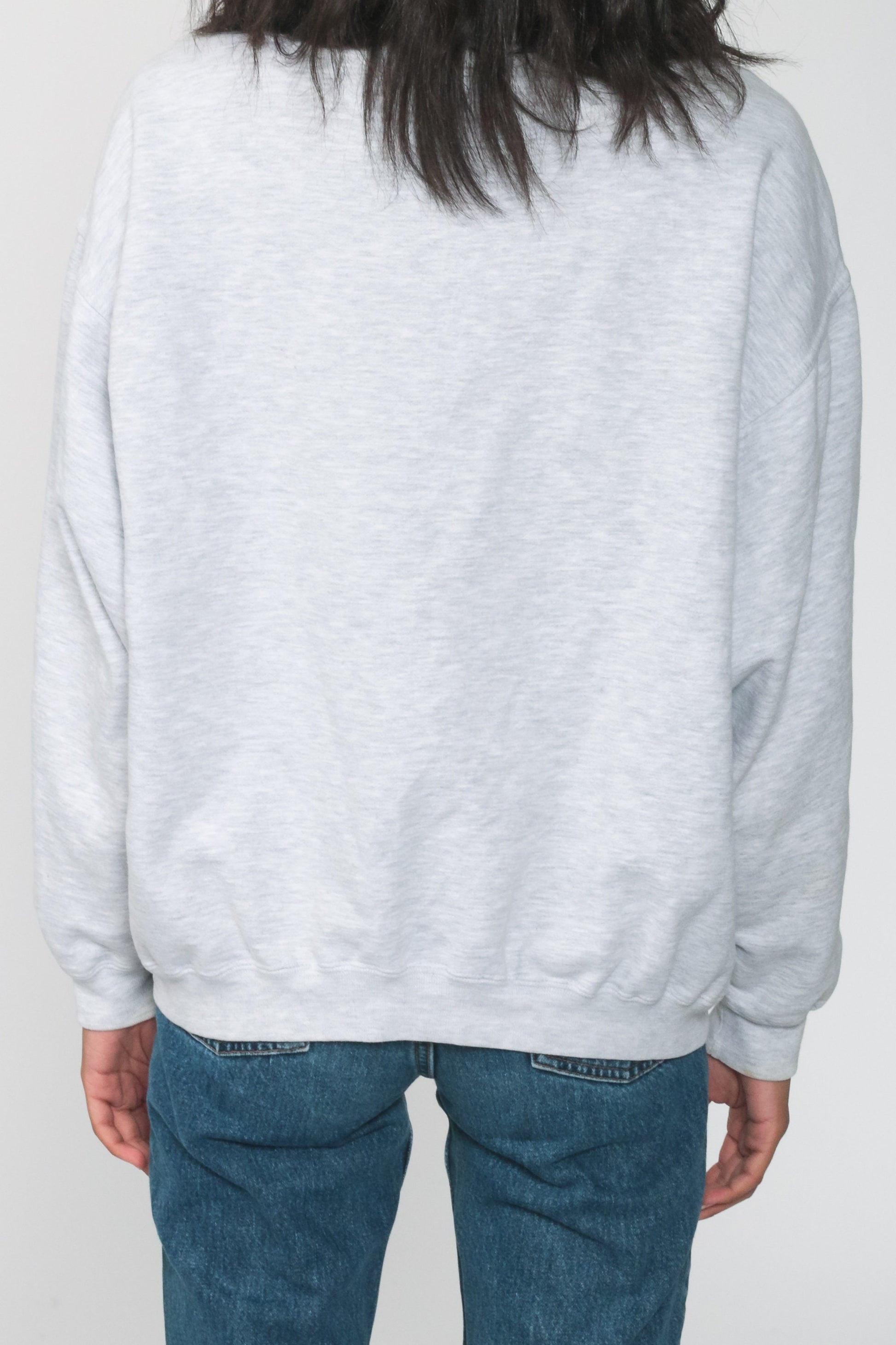 90s Kansas Sunflower Graphic Sweatshirt Grey Crewneck Large