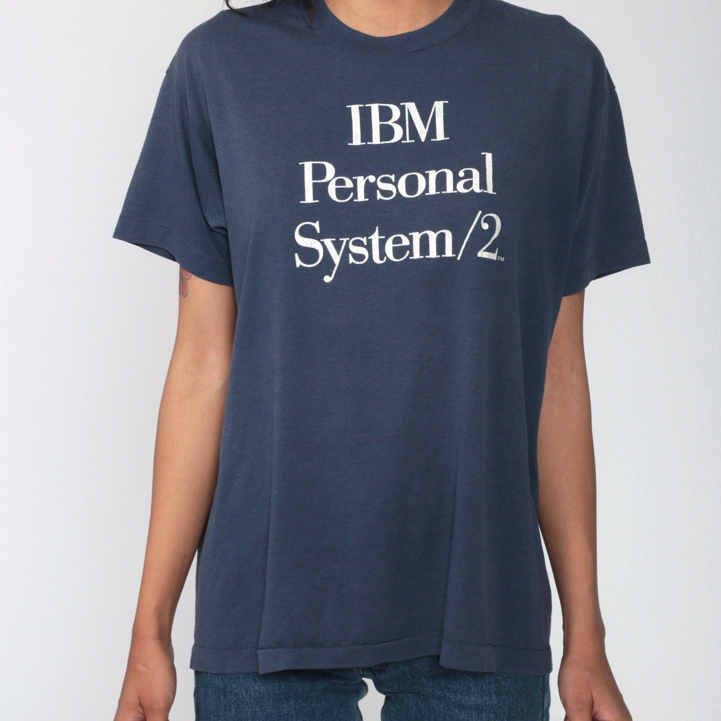 80s IBM Personal System/2 Computer Graphic T-Shirt Single Stitch Medium