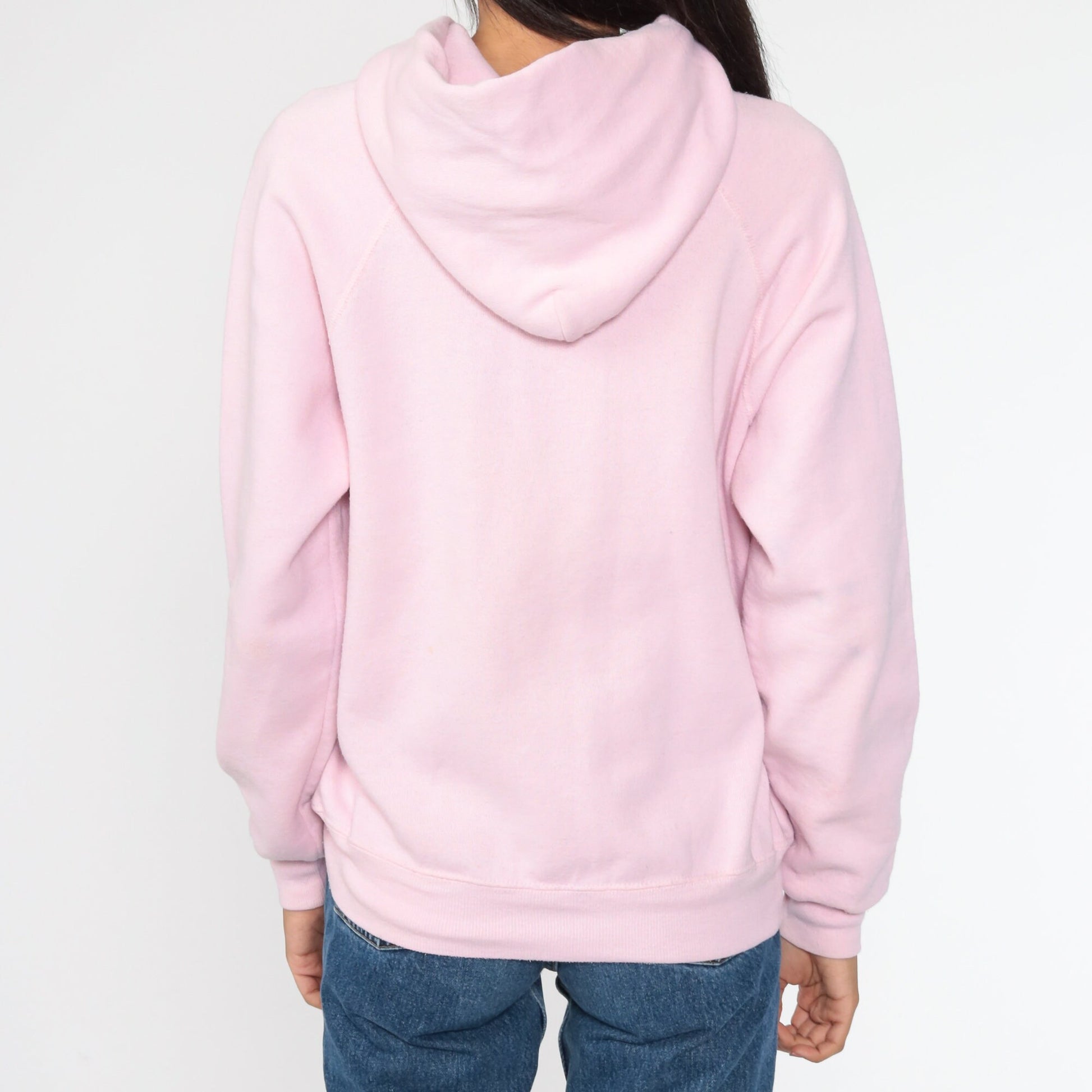 90s Alaska Forget Me Not Hoodie Pink Floral Graphic Sweatshirt Medium